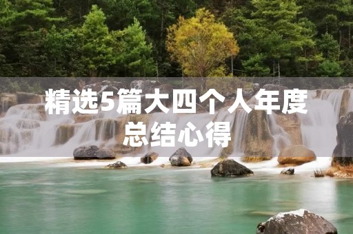 精选5篇大四个人年度总结心得