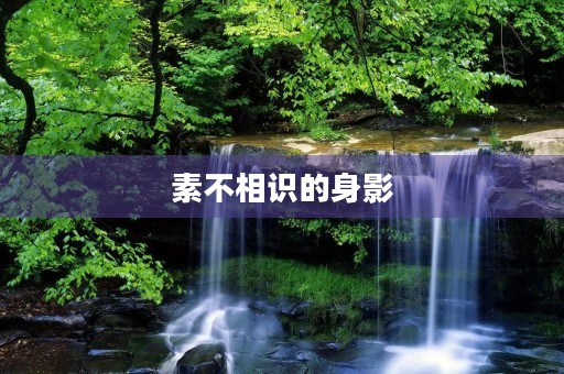 素不相识的身影 素不相识的身影