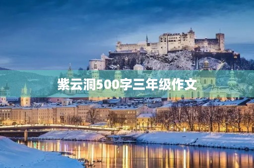 紫云洞500字三年级作文