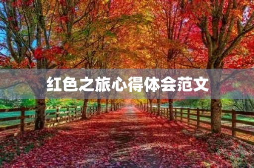 红色之旅心得体会范文