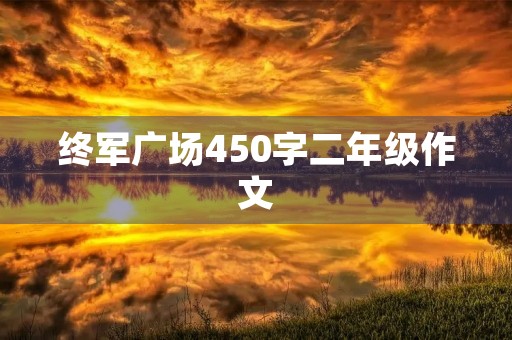 终军广场450字二年级作文