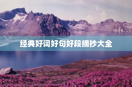 经典好词好句好段摘抄大全,经典好词好句好段摘抄大全第四章 经典好词好句好段摘抄大全,经典好词好句好段摘抄大全第四章