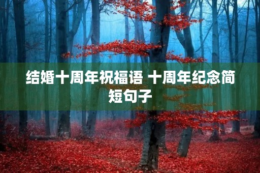 结婚十周年祝福语 十周年纪念简短句子