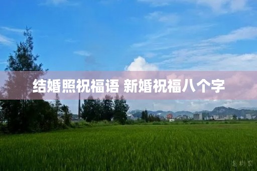 结婚照祝福语 新婚祝福八个字 结婚照祝福语 新婚祝福八个字
