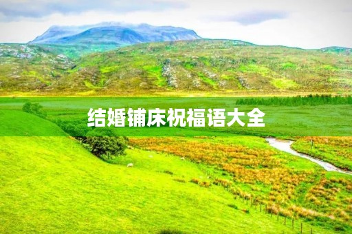 结婚铺床祝福语大全(铺床吉祥话大全)