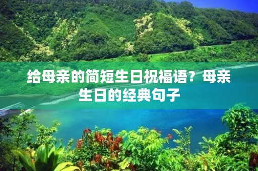 给母亲的简短生日祝福语？母亲生日的经典句子