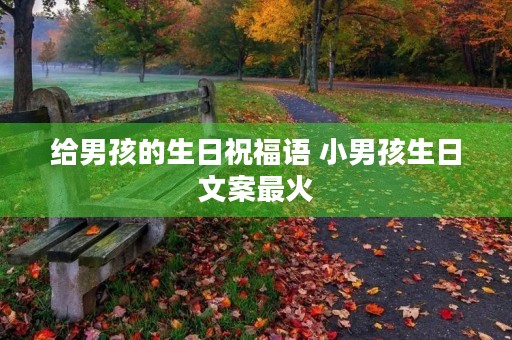 给男孩的生日祝福语 小男孩生日文案最火