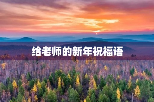 给老师的新年祝福语,贺卡怎么写给老师