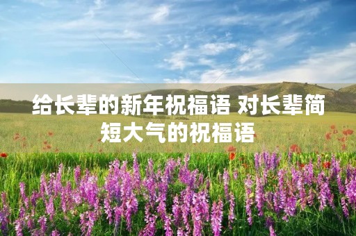给长辈的新年祝福语 对长辈简短大气的祝福语