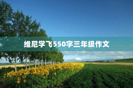 维尼学飞550字三年级作文