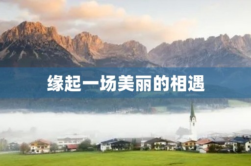 缘起一场美丽的相遇
