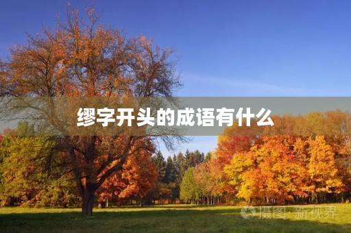 缪字开头的成语有什么