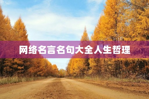 网络名言名句大全人生哲理,网络名言唯美句子短句 网络名言名句大全人生哲理,网络名言唯美句子短句