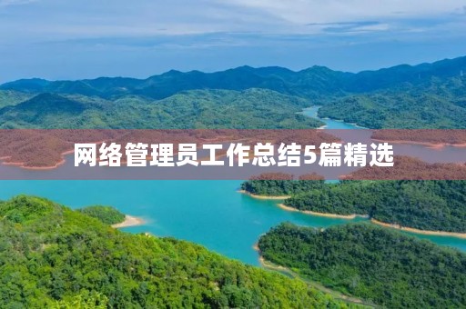 网络管理员工作总结5篇精选