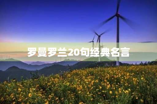 罗曼罗兰20句经典名言(罗曼罗兰20句经典名言一张纸上) 罗曼罗兰20句经典名言(罗曼罗兰20句经典名言一张纸上)