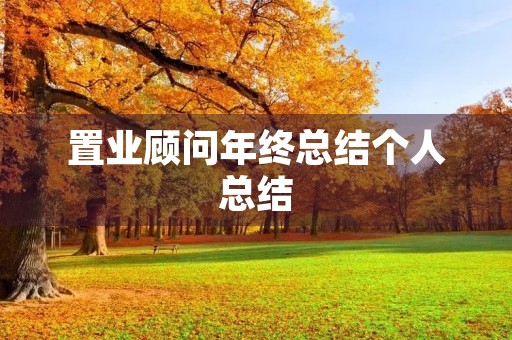 置业顾问年终总结个人总结