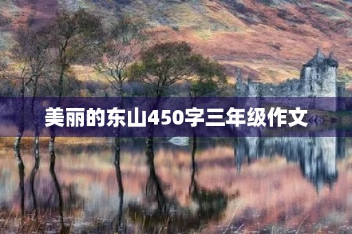美丽的东山450字三年级作文