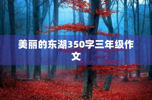 美丽的东湖350字三年级作文