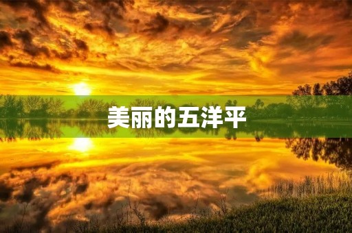 美丽的五洋平 美丽的五洋平