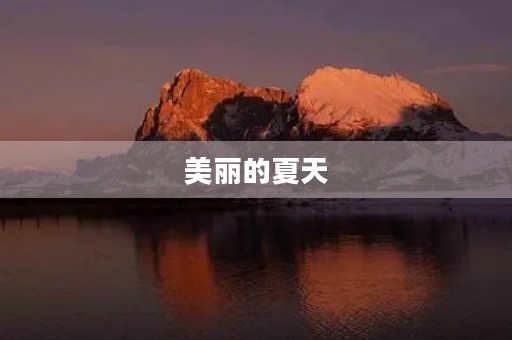 美丽的夏天
