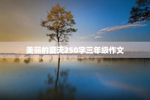 美丽的夏天250字三年级作文 美丽的夏天250字三年级作文