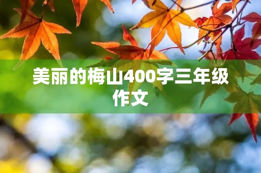美丽的梅山400字三年级作文 美丽的梅山400字三年级作文