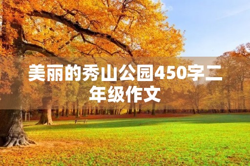 美丽的秀山公园450字二年级作文