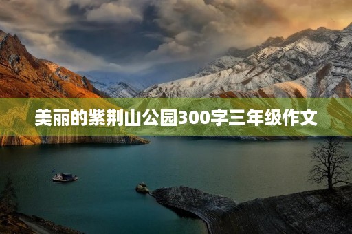 美丽的紫荆山公园300字三年级作文 美丽的紫荆山公园300字三年级作文