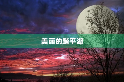 美丽的踏平湖，我的家350字三年级作文