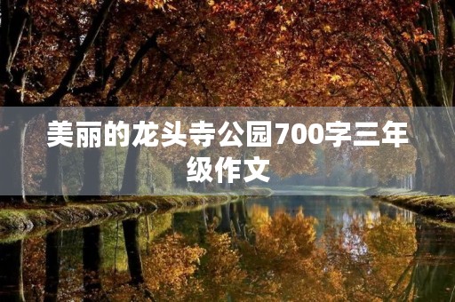美丽的龙头寺公园700字三年级作文