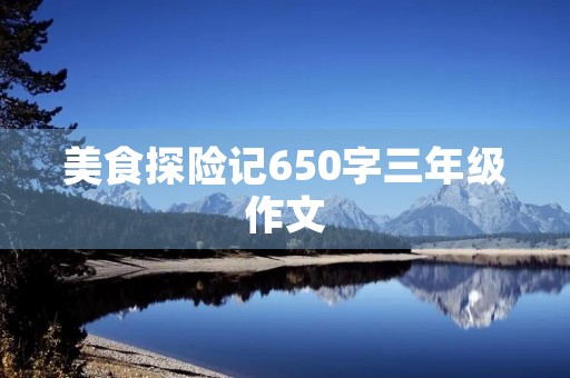 美食探险记650字三年级作文