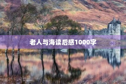 老人与海读后感1000字 老人与海读后感1000字
