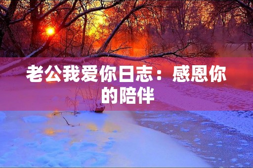 老公我爱你日志:感恩你的陪伴 老公我爱你日志:感恩你的陪伴