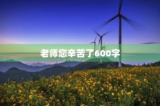 老师您辛苦了600字