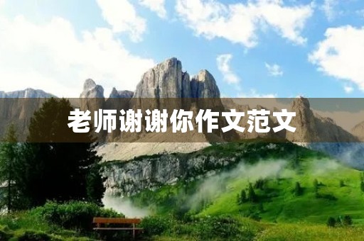 老师谢谢你作文范文