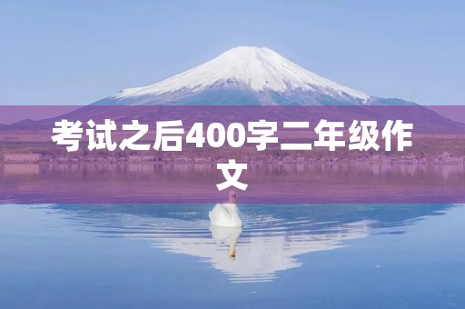 考试之后400字二年级作文
