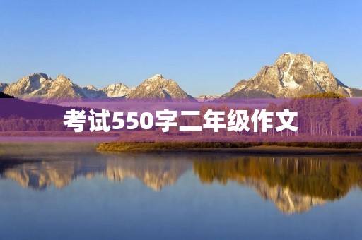 考试550字二年级作文