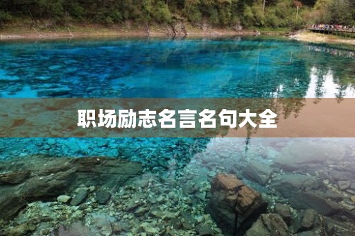 职场励志名言名句大全(职场励志名言名句大全简短)