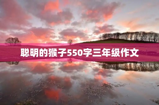 聪明的猴子550字三年级作文