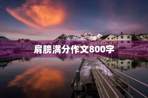 肩膀满分作文800字 肩膀满分作文800字