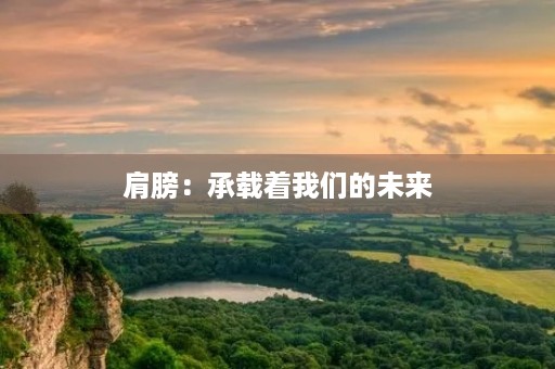 肩膀:承载着我们的未来 肩膀:承载着我们的未来