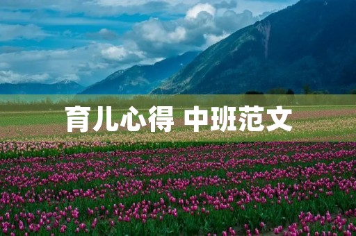 育儿心得 中班范文