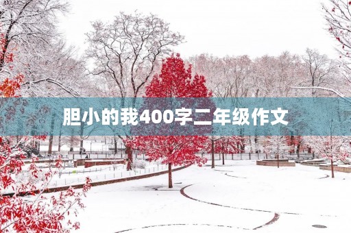 胆小的我400字二年级作文 胆小的我400字二年级作文