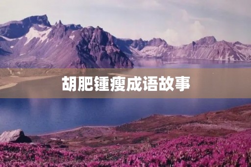 胡肥锺瘦成语故事 胡肥锺瘦成语故事