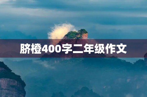 脐橙400字二年级作文