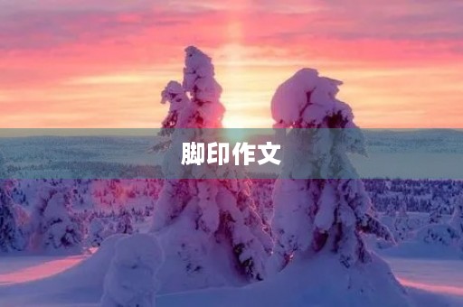 脚印作文