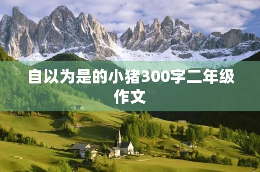 自以为是的小猪300字二年级作文