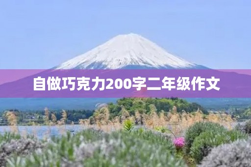 自做巧克力200字二年级作文