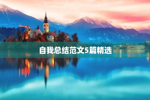 自我总结范文5篇精选