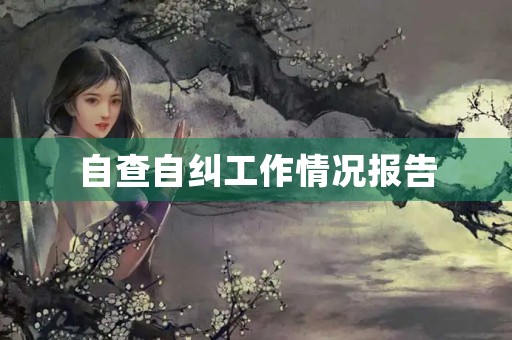 自查自纠工作情况报告 自查自纠工作情况报告